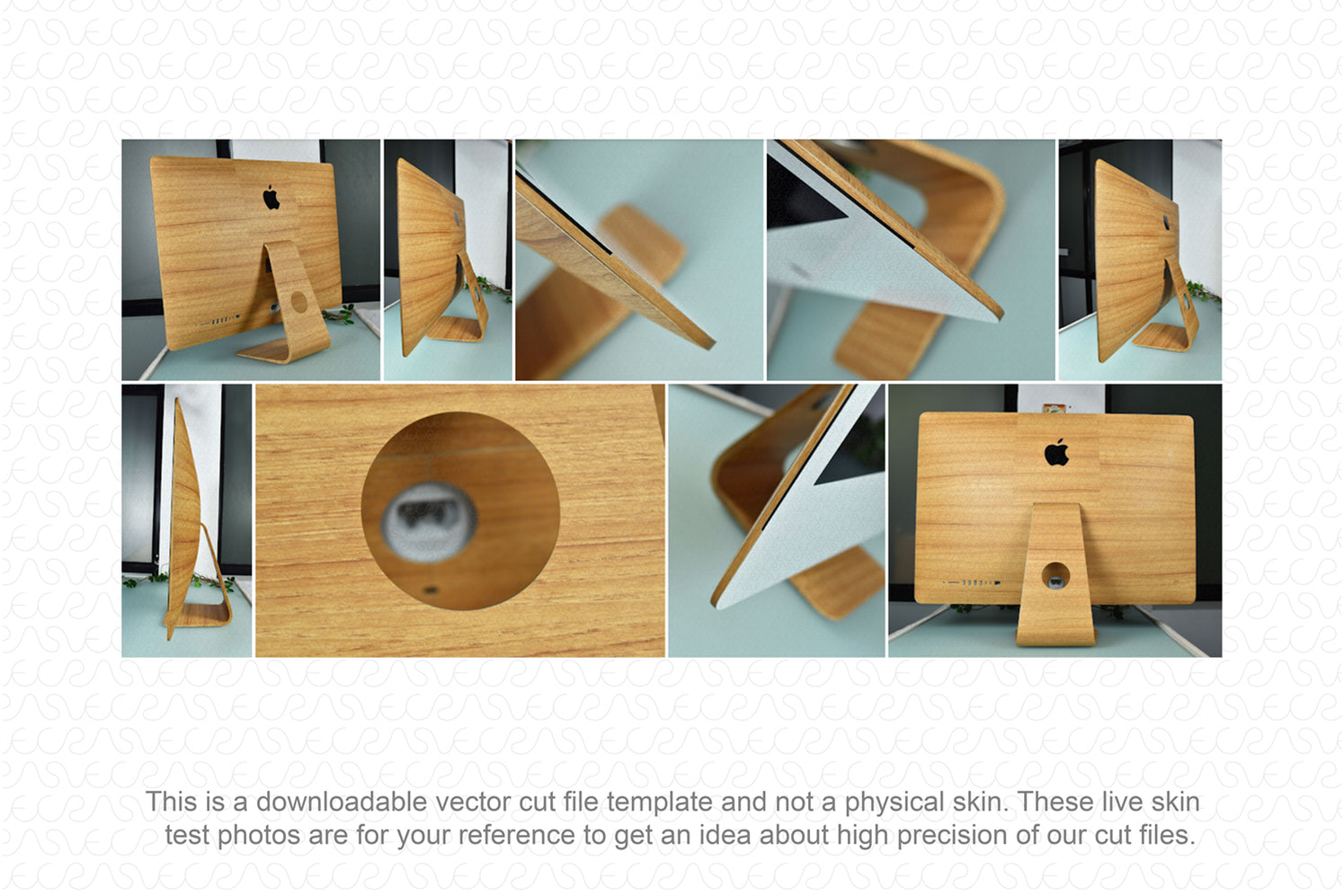 Vinyl Ready Vector Cut File Templates for Apple iMac / Mac Mini Skins ...