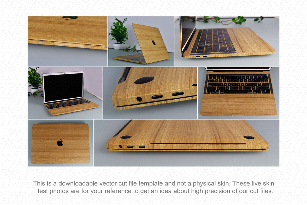 Vinyl Ready Vector Cut File Templates for MacBook Skins in Ai, PLT, EPS ...