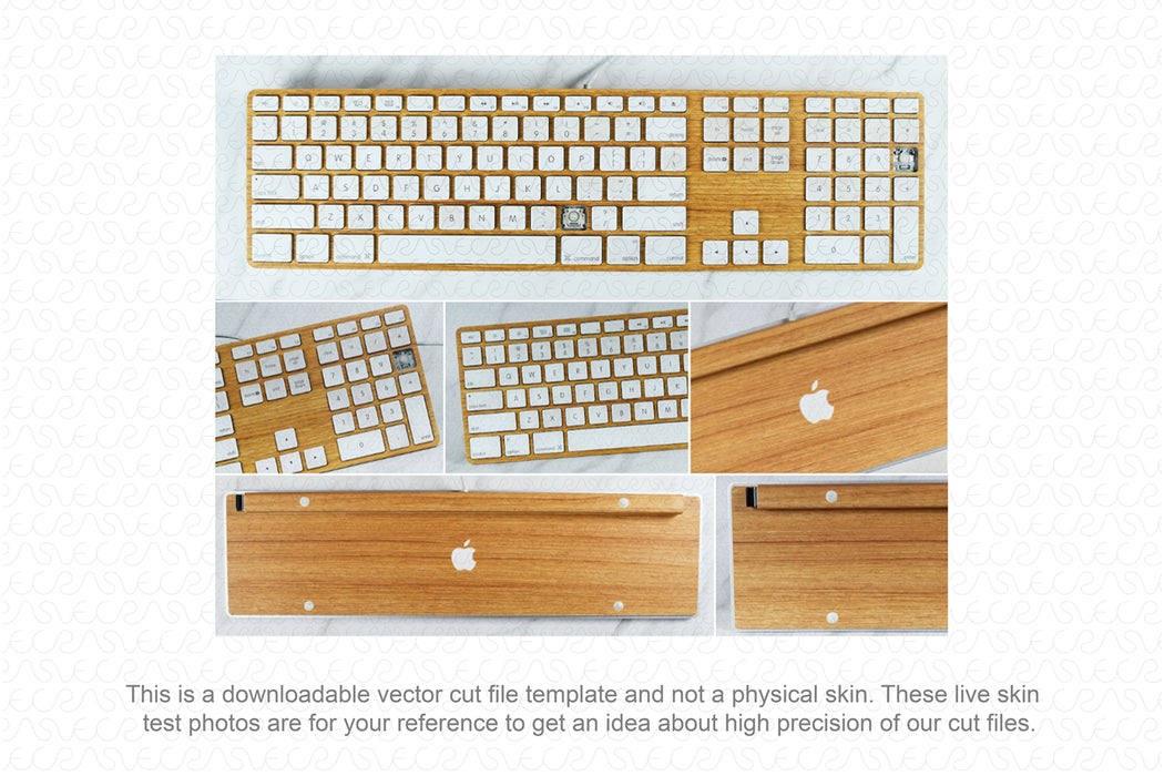 Apple Wired Keyboard 2003 Wrap Template Cut File