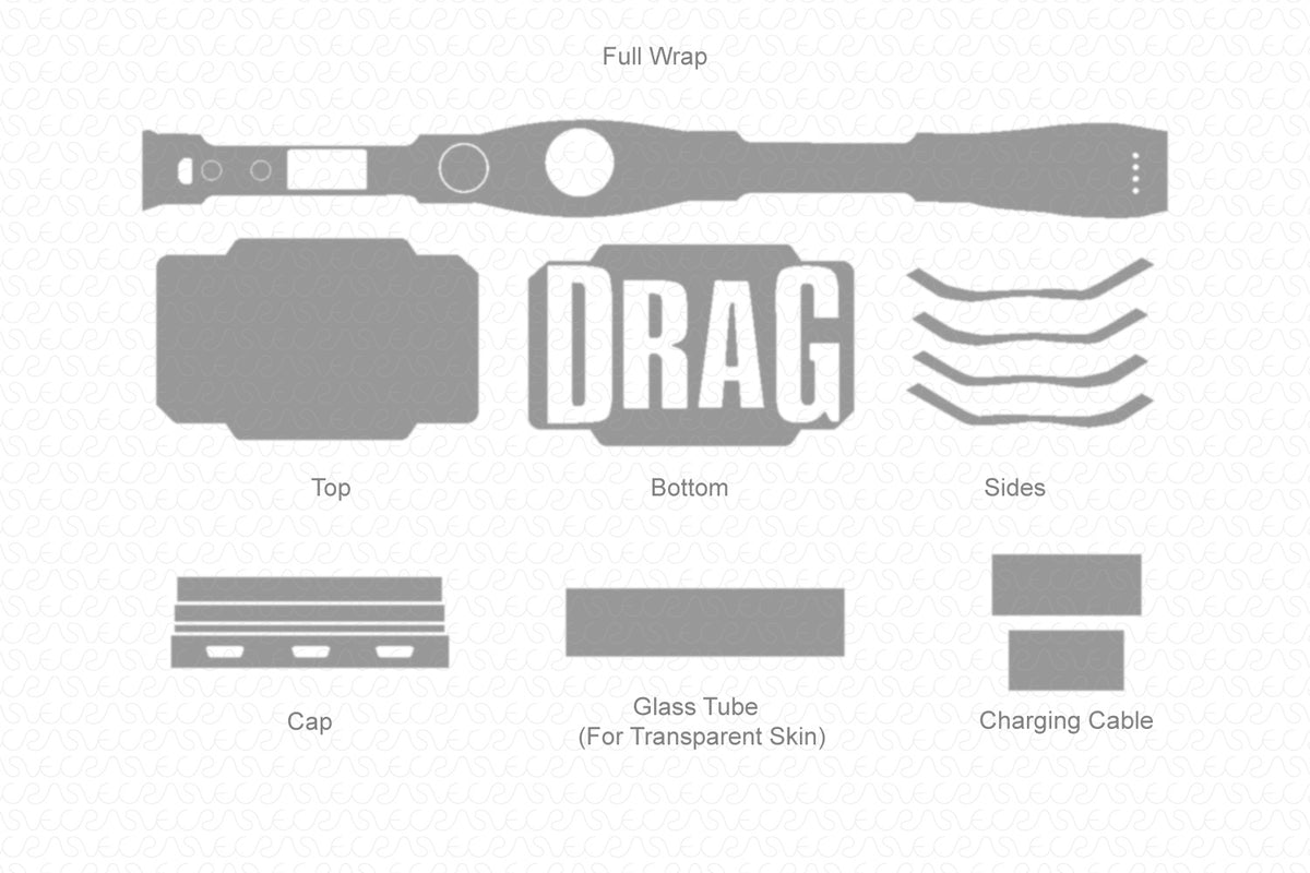 VooPoo Drag 2 platinum (2018) Skin CutFile Vector Template Full Wrap SVG VecRas VooPoo Drag 2 platinum (2018) Skin CutFile Vector Template Full Wrap SVG VecRas