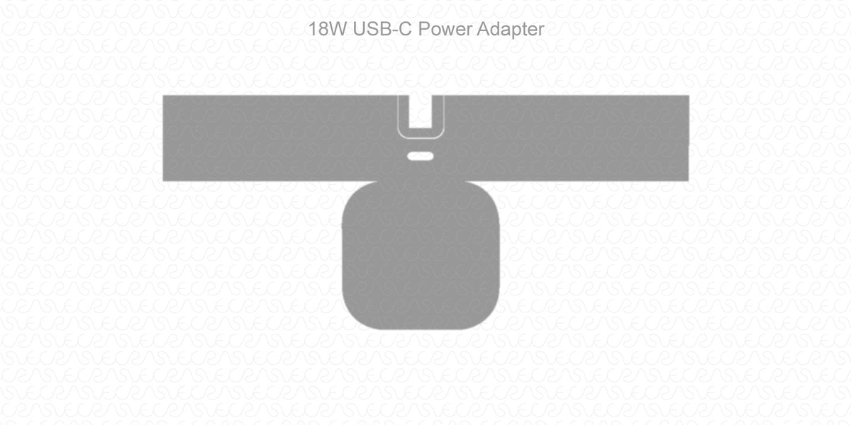 Apple 18W USB C Power Adapter 2019 Skin CutFile Vector Template Full ...