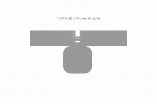 Apple 18W USB C Power Adapter Full Wrap Skin Vector CutFile Template
