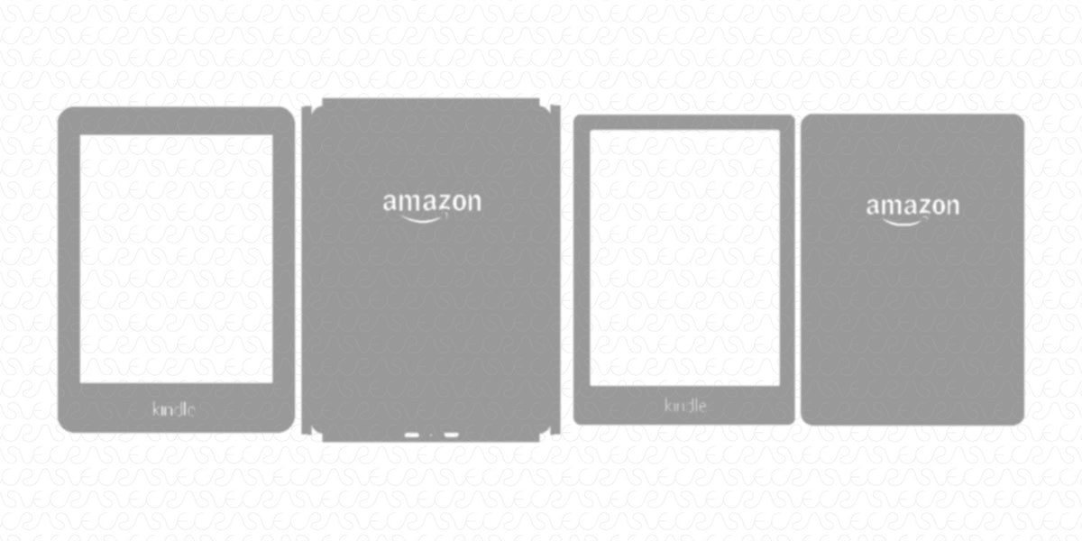 Kindle 8th Gen. (2016) Skin CutFile Vector Template Full Wrap SVG — VecRas