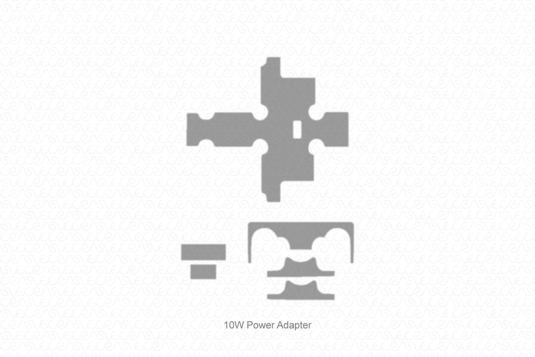 Apple 10W Power Adapter Full Wrap Skin Vector CutFile Template