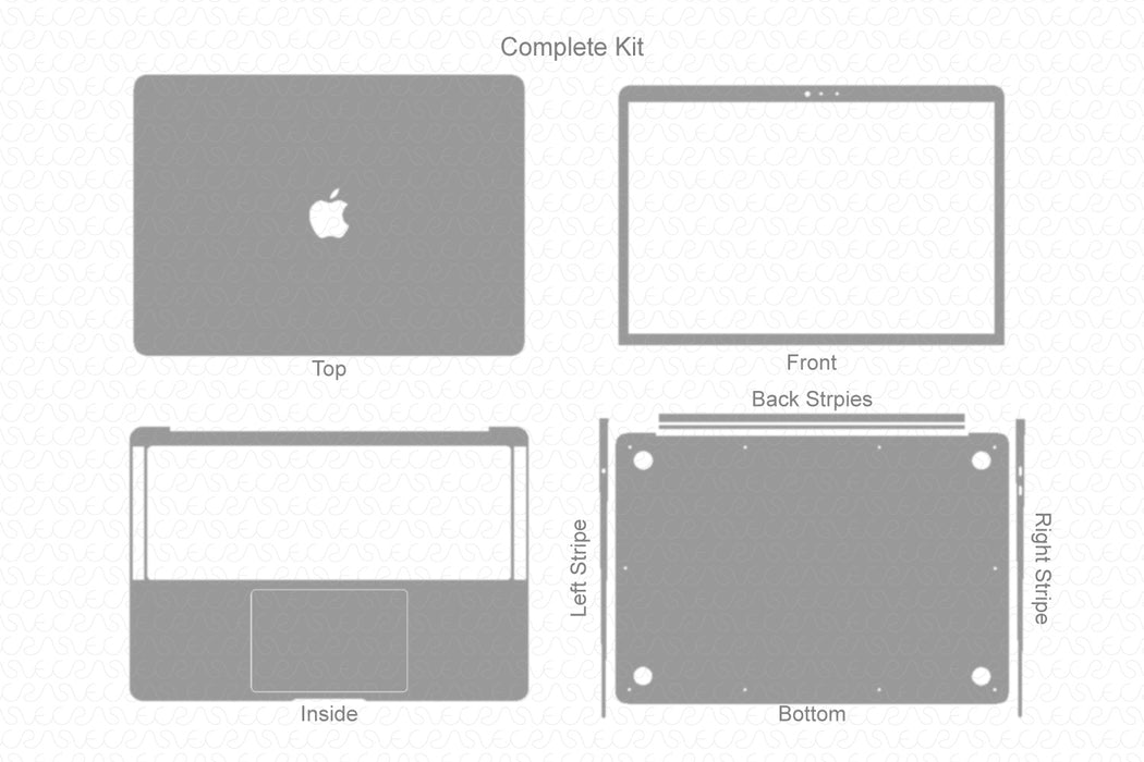 MacBook Air 13” Retina (2018) Skin Template Cut File — VecRas