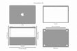MacBook Pro 13” Non-TouchBar Full Wrap Skin Vector CutFile Template