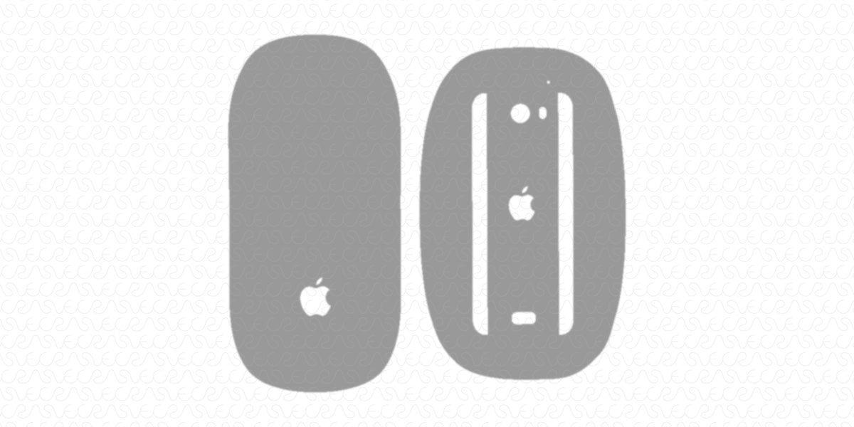 Apple Magic Mouse 2009 Skin CutFile Vector Template Full Wrap SVG — VecRas