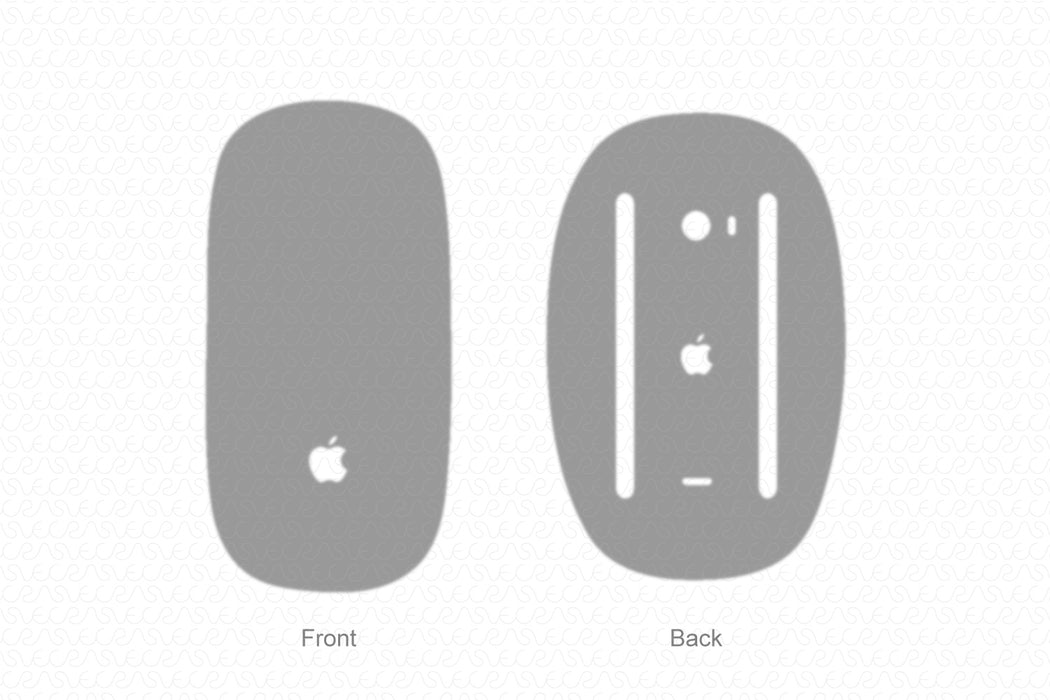 Apple Magic Mouse 2 Full Wrap Skin Vector CutFile Template