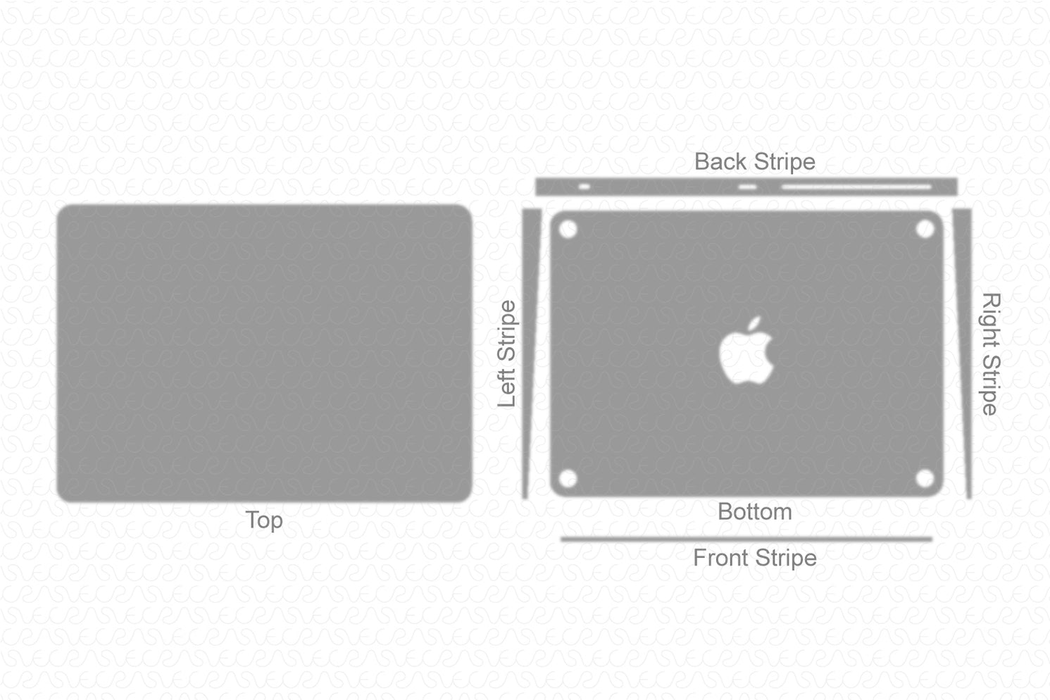 Apple Magic Trackpad 2 (2015) WrapSkin CutFile Vector Template Full