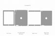 iPad 4 (2012) Full Wrap Skin Vector CutFile Template