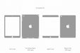 iPad Air Mid (2013) Full Wrap Skin Vector CutFile Template