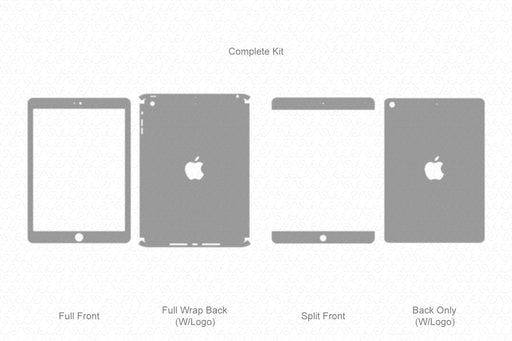 iPad Air Mid (2013) Full Wrap Skin Vector CutFile Template