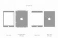 iPad Mini 1 (2012) Full Wrap Skin Vector CutFile Template