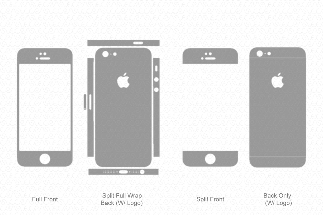 iphone 5 back vector
