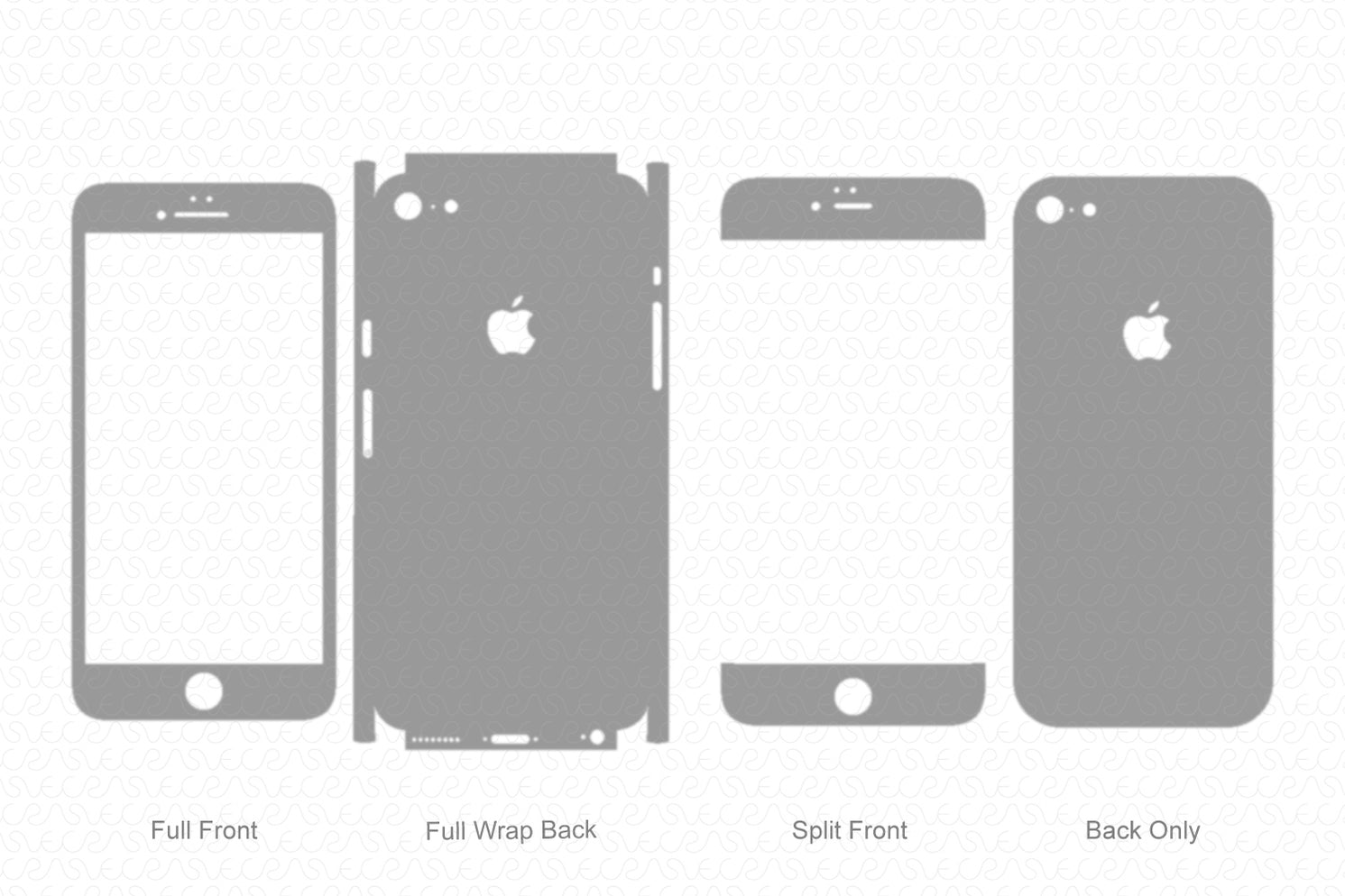 iPhone 6 Plus (2014) Skin CutFile Vector Template Full Wrap SVG — VecRas