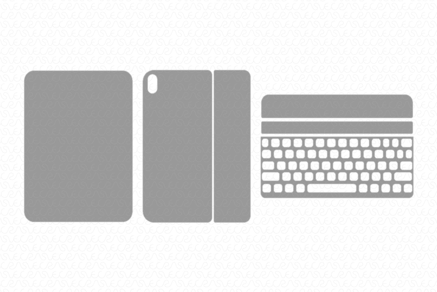 Vinyl Ready Vector Cut File Templates for Computer/iPad Keyboard Skins ...