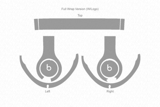 Beats Studio 3 Wireless Headphones Full Wrap Skin Vector CutFile Template