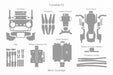 DJI Mavic Air Full Wrap Skin CutFile template