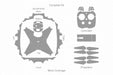 DJI Phantom 4 Full Wrap Skin CutFile template