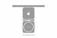 Mac Mini M1 Full Wrap Skin Vector CutFile Template