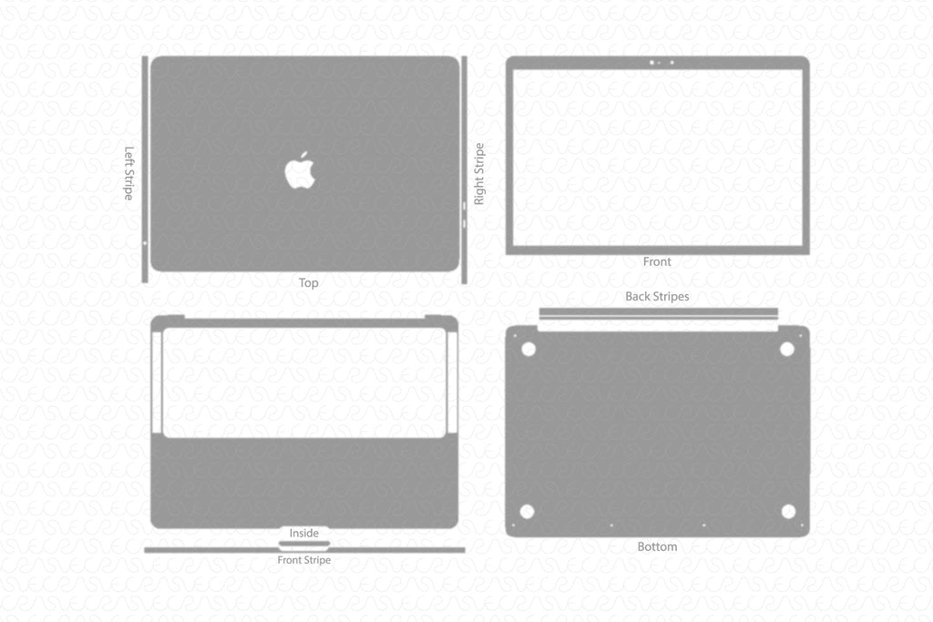 Vinyl Ready Vector Cut File Templates for MacBook Skins in Ai, PLT, EPS ...