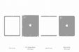 iPad Pro 12.9 (2020) A2229 Full Wrap Skin Vector CutFile Template