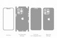 iPhone 13 Pro Full Wrap Skin Vector CutFile Template