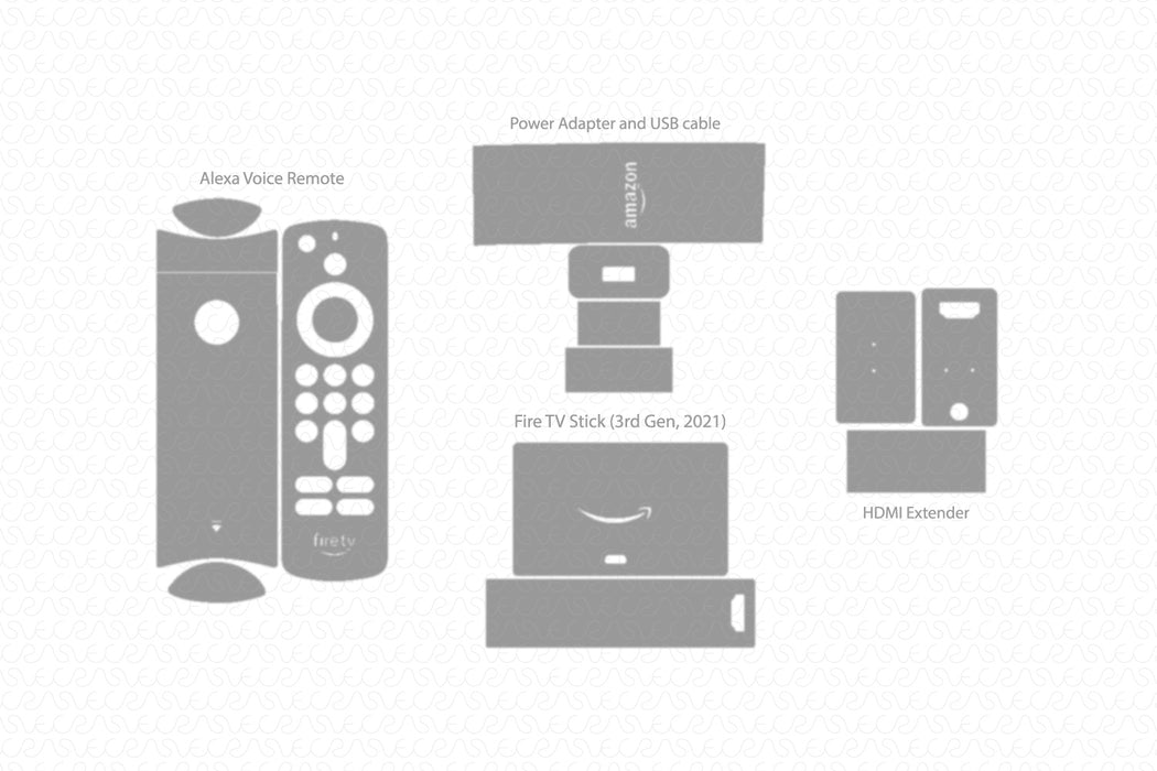 Amazon Fire TV Stick (3rd Gen) Template Vector 2021