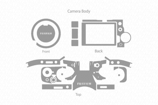 Fujifilm X-T4 Mirrorless Camera Full Wrap Skin Vector CutFile Template