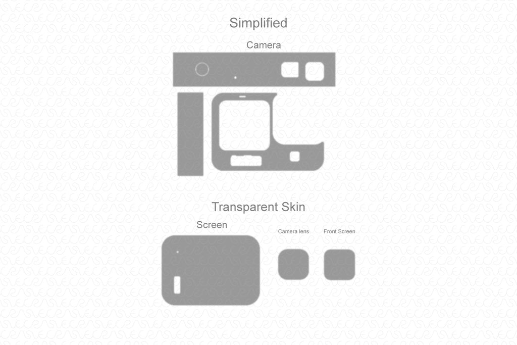 Vinyl Ready Vector Cut File Templates for Action Camera / GoPro Skins ...