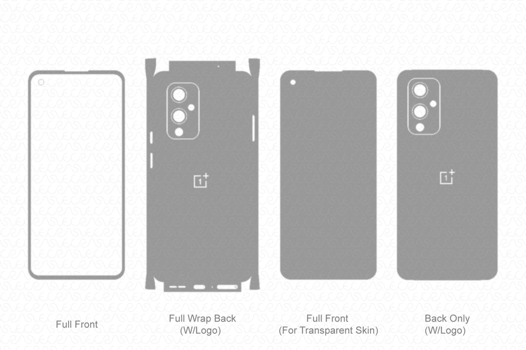 OnePlus 9 5G Skin Template Vector 2021