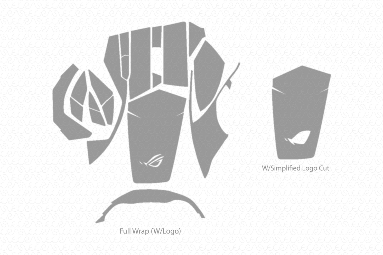 ROG Spatha Wireless Mouse Skin CutFile Vector Template Full Wrap SVG ...