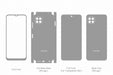 Galaxy A22 5G Full Wrap Skin Vector CutFile Template