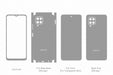 Galaxy A12 Full Wrap Skin Vector CutFile Template