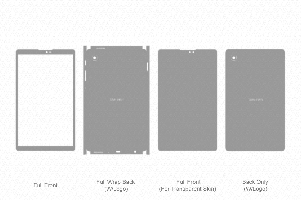 Galaxy Tab A7 Lite Skin Template Vector 2021