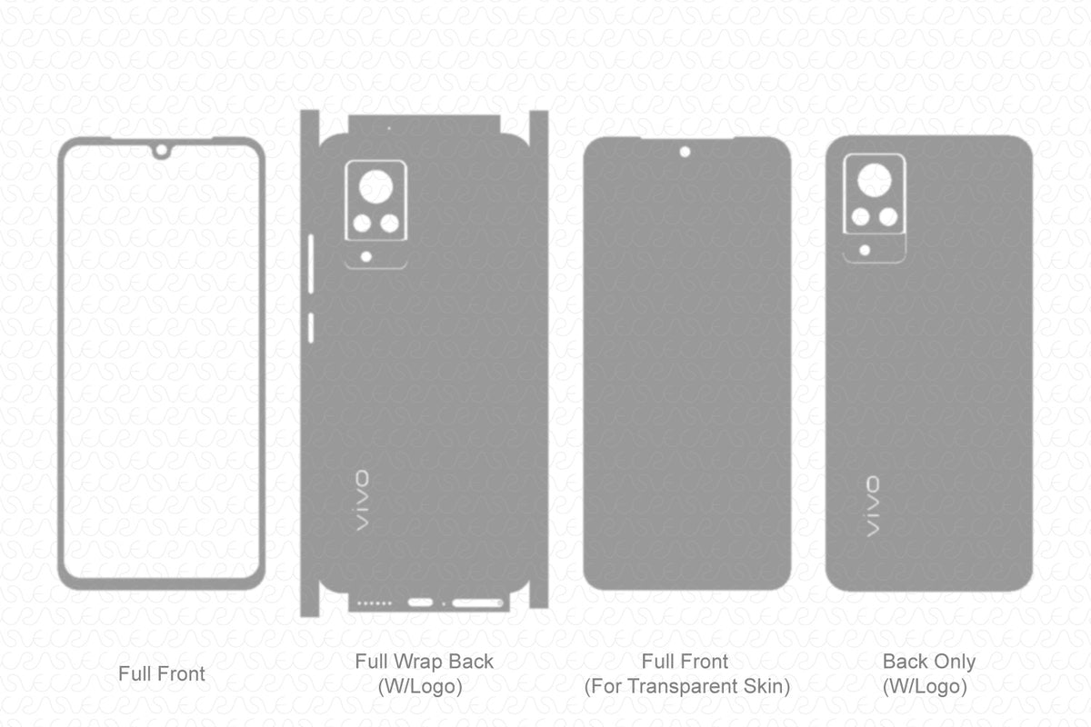 Vivo V21 Skin Template Vector 2021 — VecRas