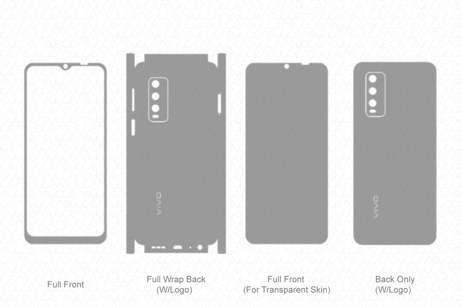 Vivo Y20T Skin Template Vector 2021 — VecRas