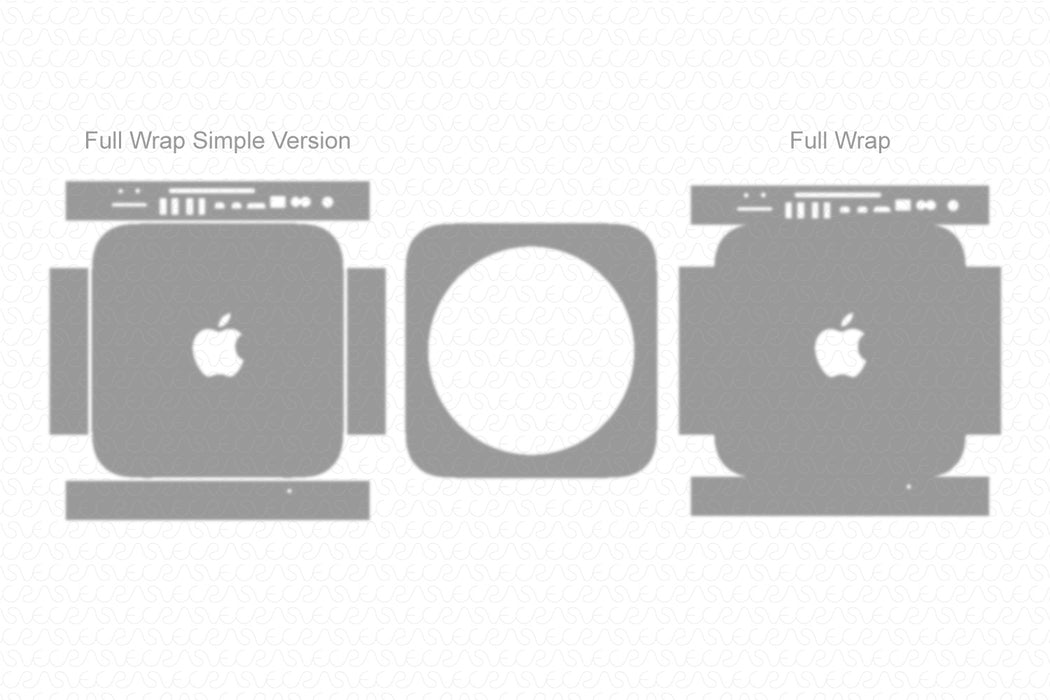 Apple Mac Mini 2014 Wrap Full Wrap Skin Vector CutFile Template