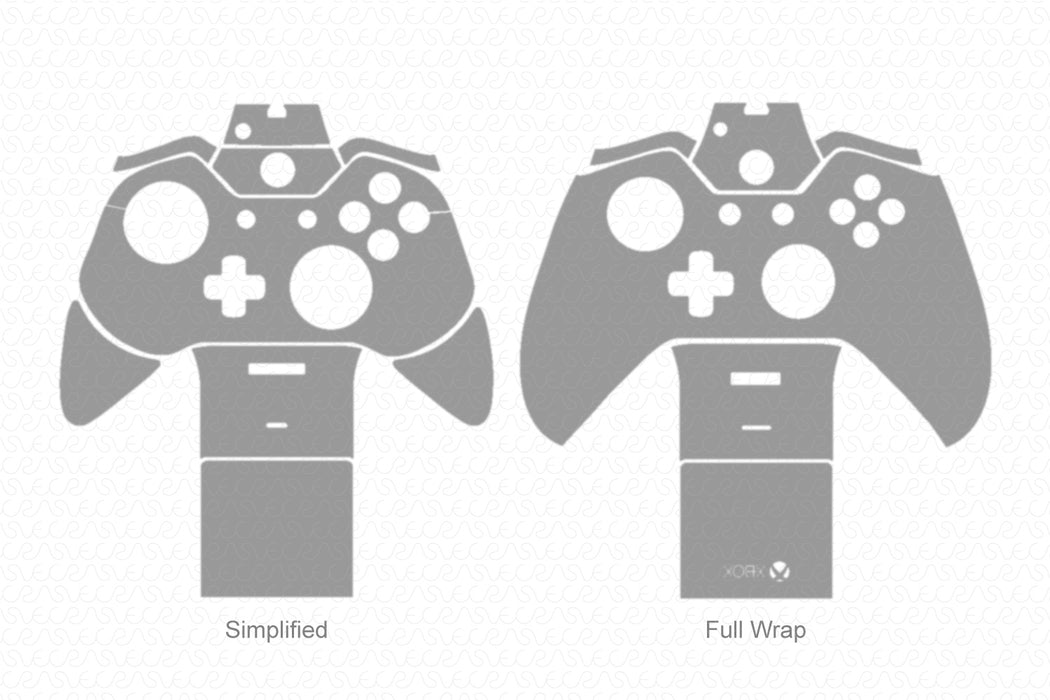 Xbox One Gaming Controller Full Wrap Skin Vector CutFile Template