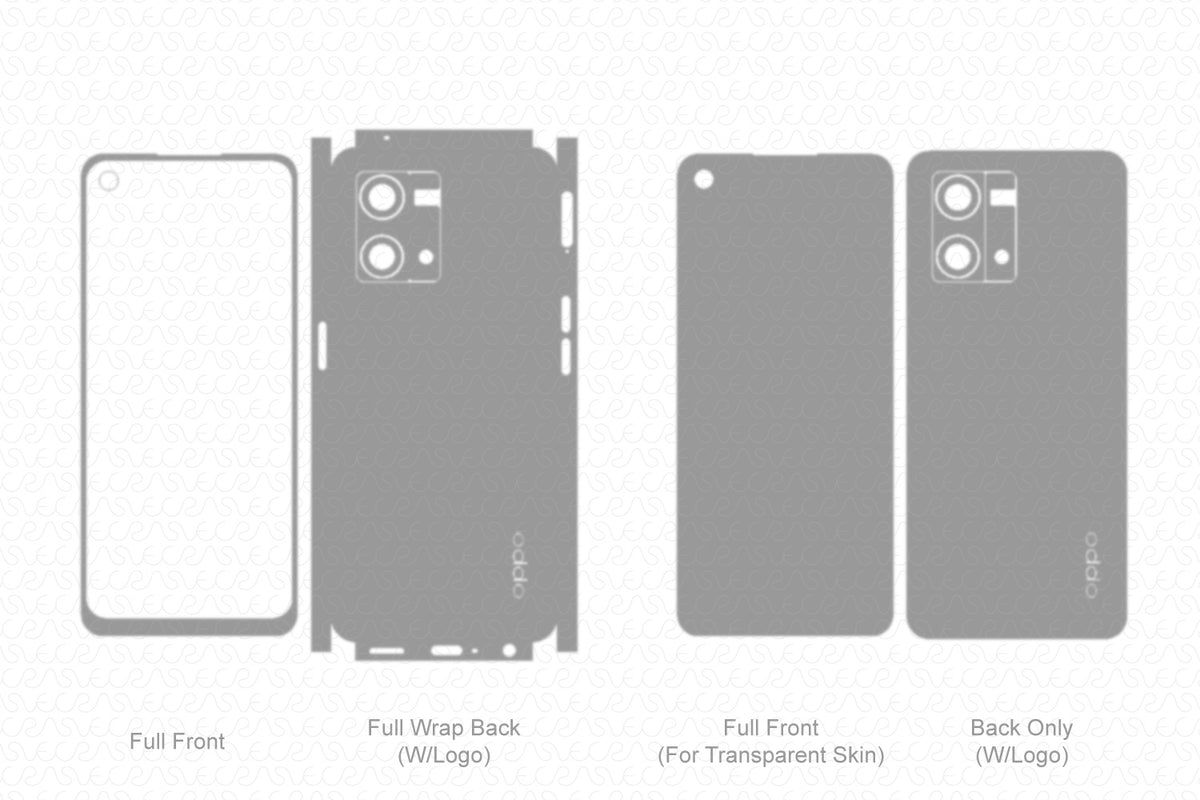 Oppo F21 Pro Skin Template Vector 2022 — VecRas