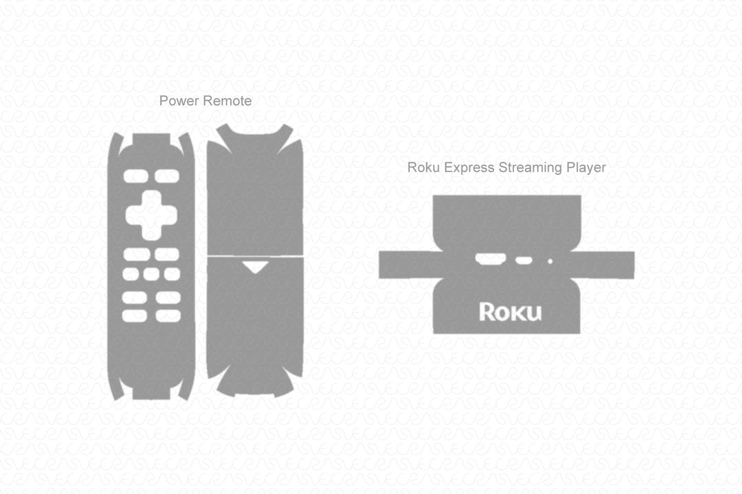 Roku Express (3700 Series) Skin Template Vector 2016