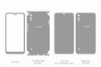 Galaxy M10 Full Wrap Skin Vector CutFile Template