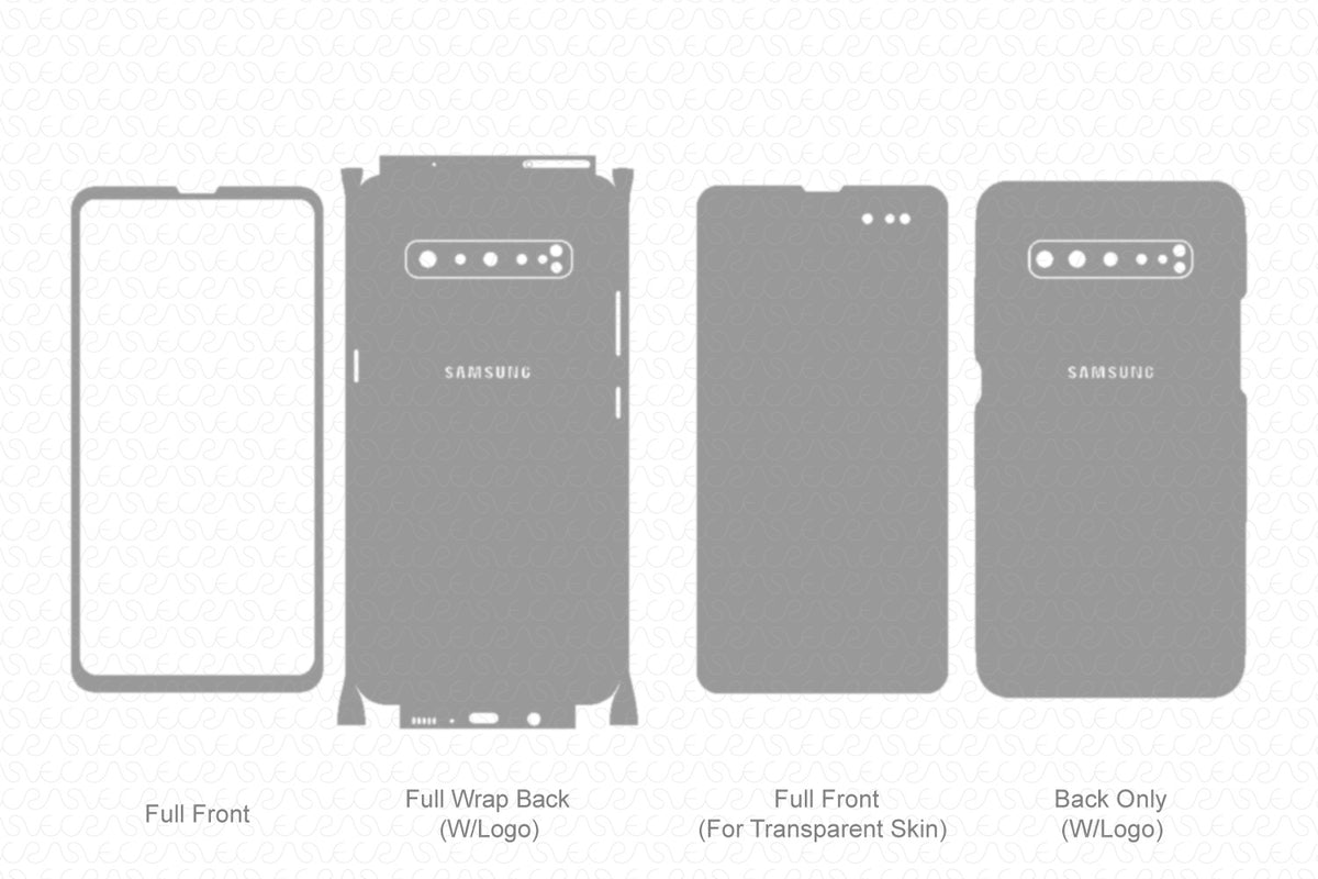 Galaxy S10 5G (2019) Skin Template Vector — VecRas