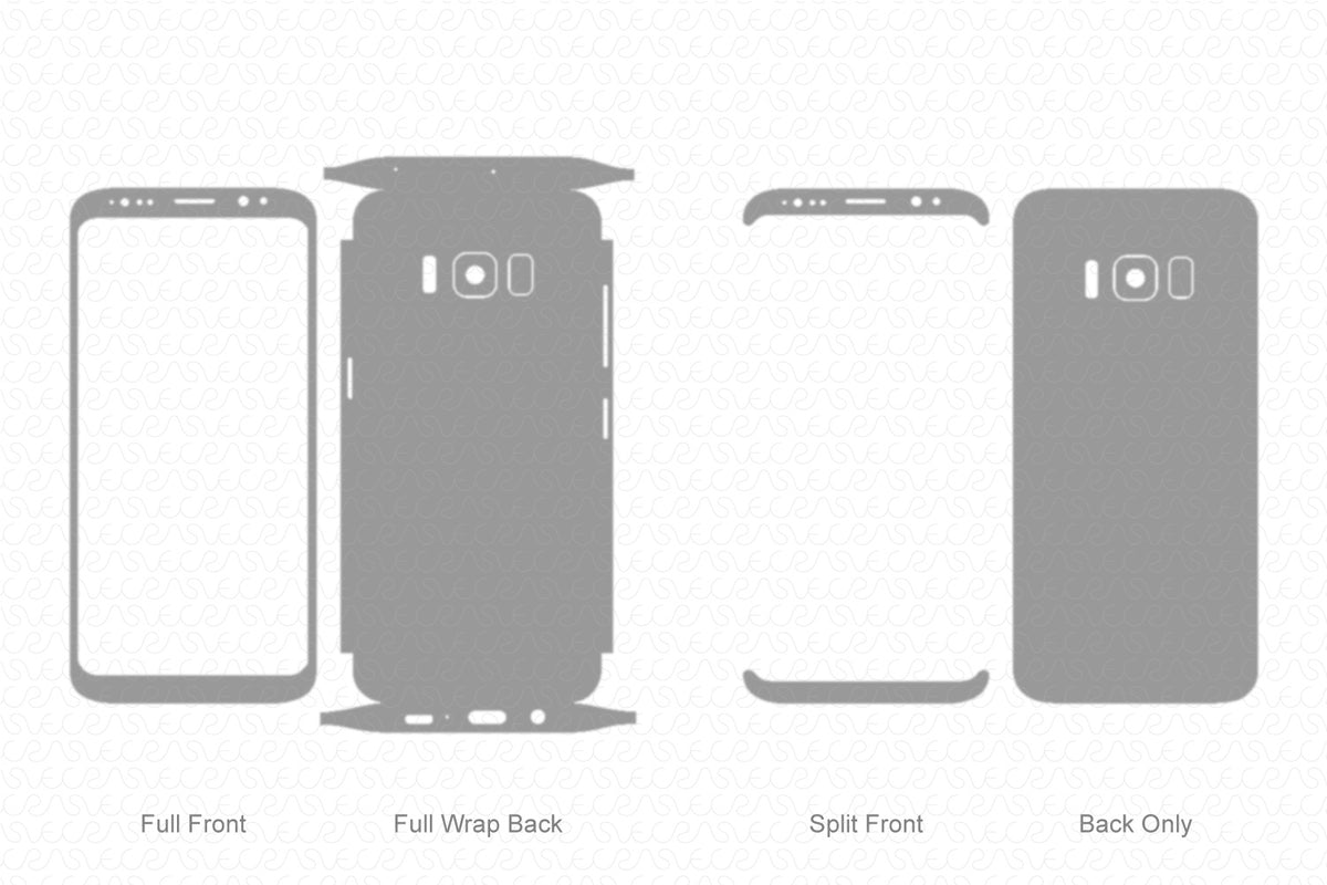 Galaxy S8 (2017) Skin CutFile Vector Template Full Wrap SVG — VecRas