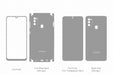 Galaxy M21 Full Wrap Skin Vector CutFile Template