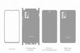 Galaxy A71 Full Wrap Skin Vector CutFile Template