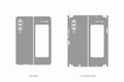 Galaxy Fold Full Wrap Skin Vector CutFile Template