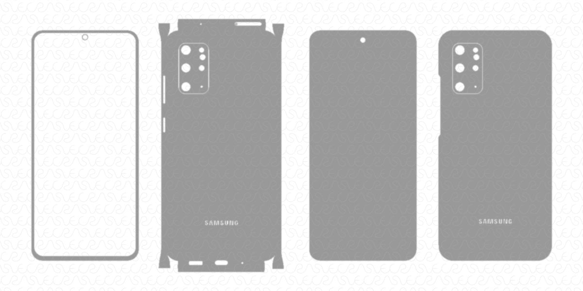 Galaxy S20+ (2020) Skin CutFile Vector Template Full Wrap SVG — VecRas