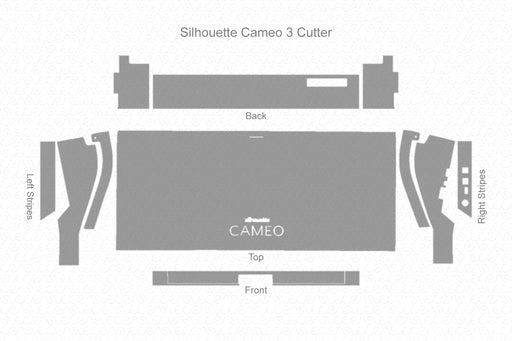 Silhouette Cameo 3 Cutter 2016 Wrap Full Wrap Skin Vector CutFile Template