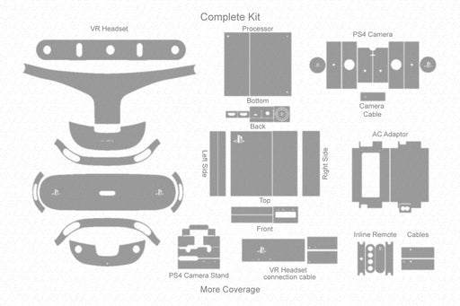 Sony PS VR with Camera Full Wrap Skin Vector CutFile Template